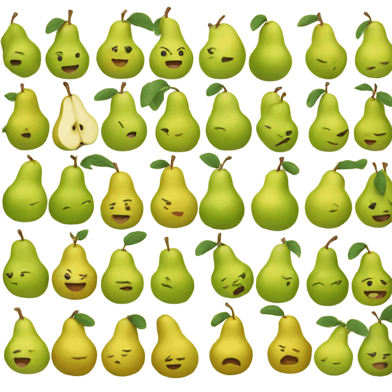 A pear in every pocket not a person emoji