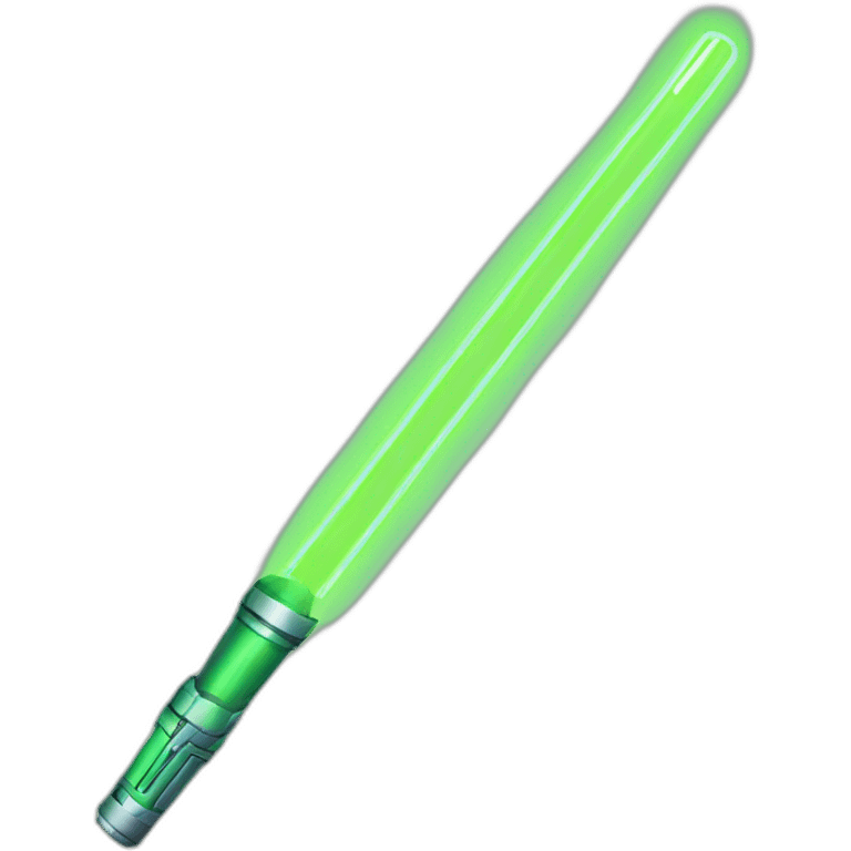 Green Neon Light sabre emoji