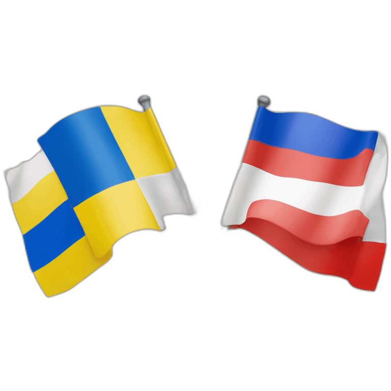 Russia flag and Ukraine Flag nd belarus flag emoji