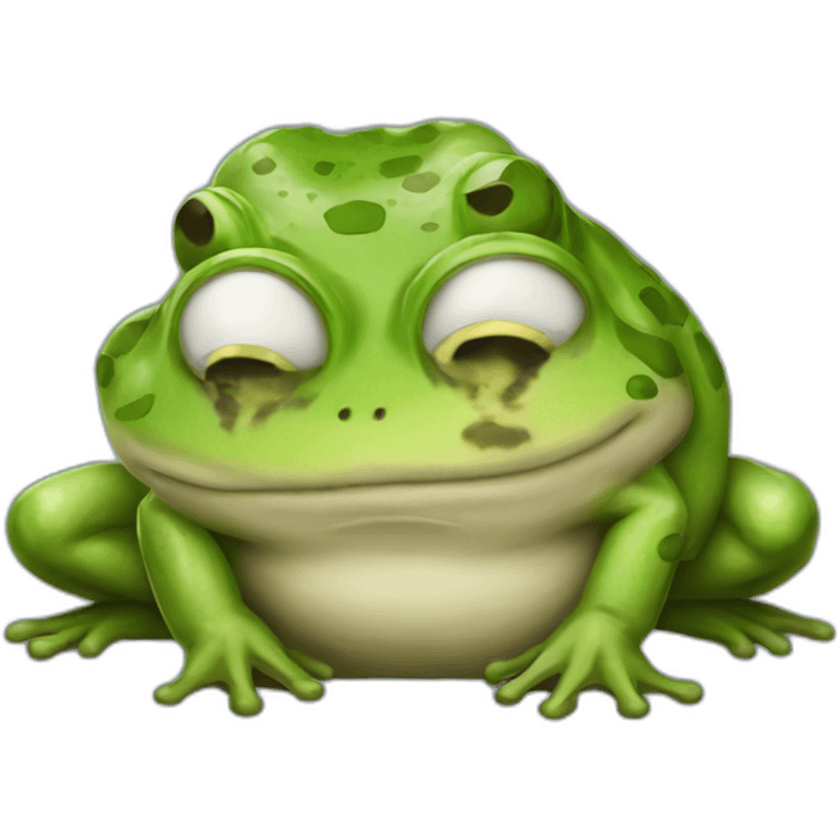 Frog shit emoji