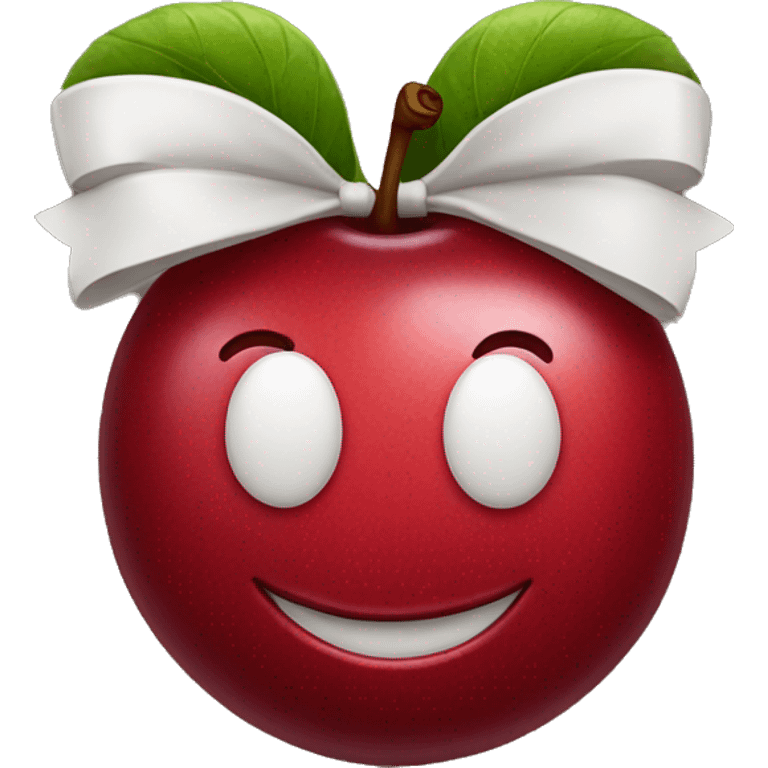 Cherry with a bow on the top emoji