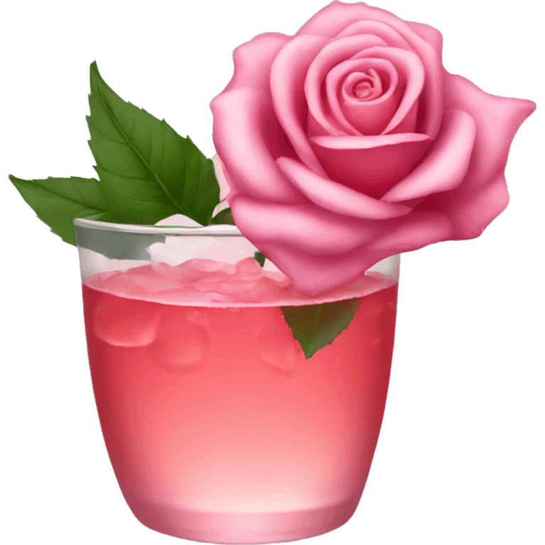 rose drink  emoji