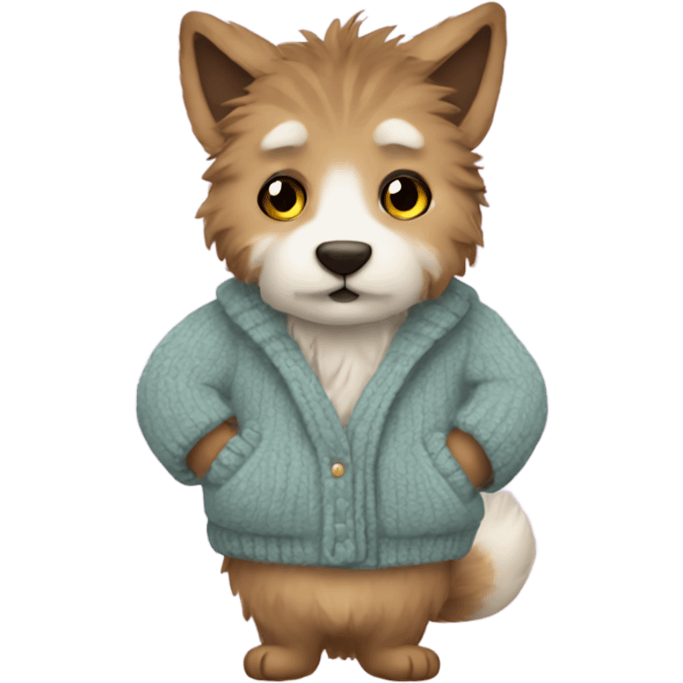 A furry cardigan emoji