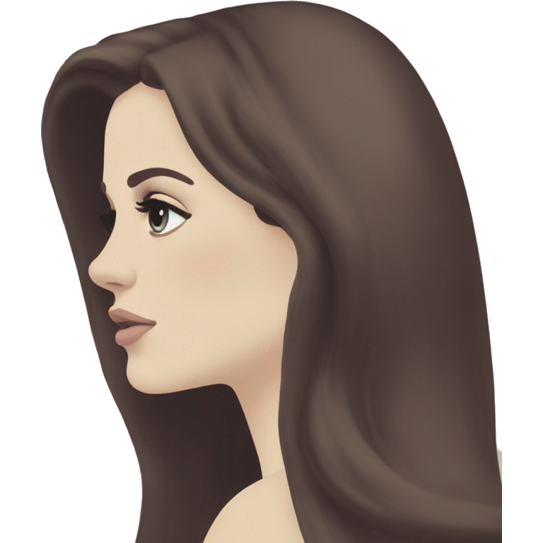 Lana del Rey side profile sad  emoji