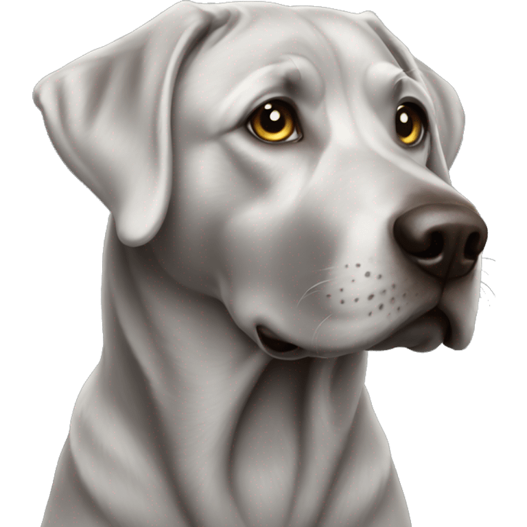 Silver lab emoji