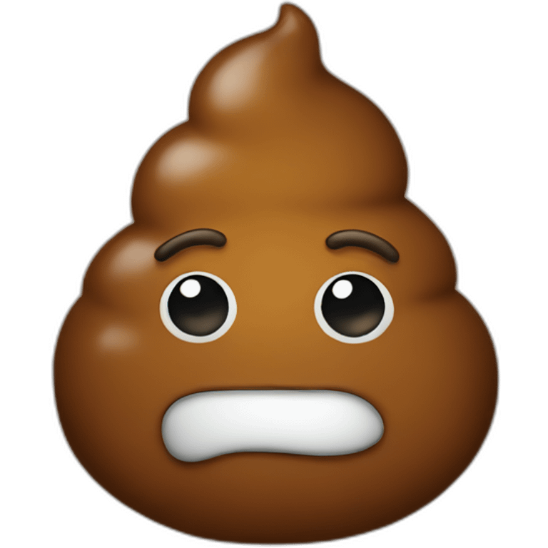 Poo with a shape of poo emoji