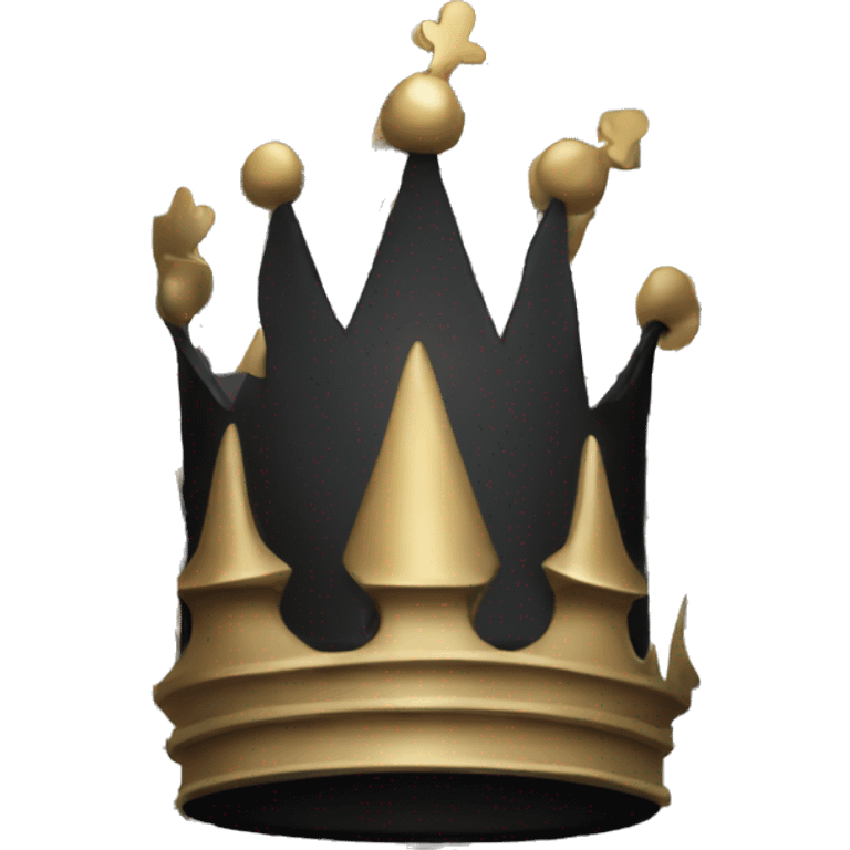 black chess crown emoji