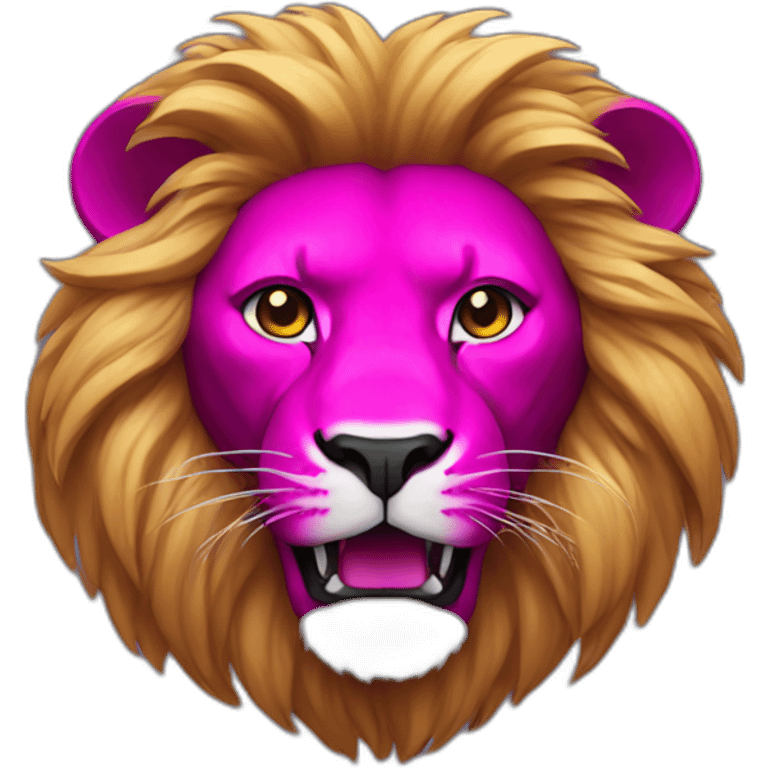 Magenta lion emoji