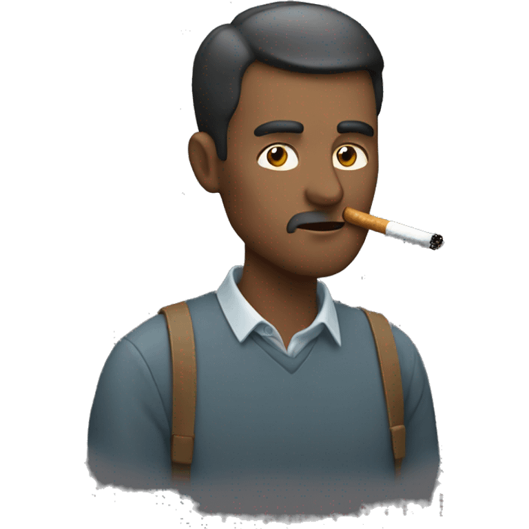 man smoking cigarette  emoji