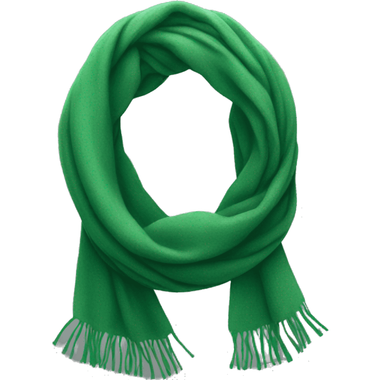 Green scarf  emoji