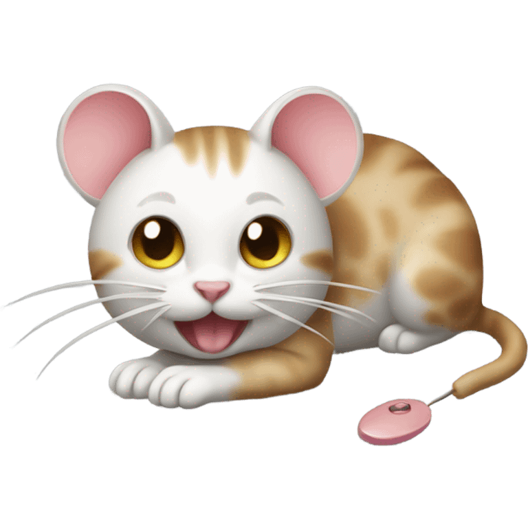 cat's toy mouse emoji