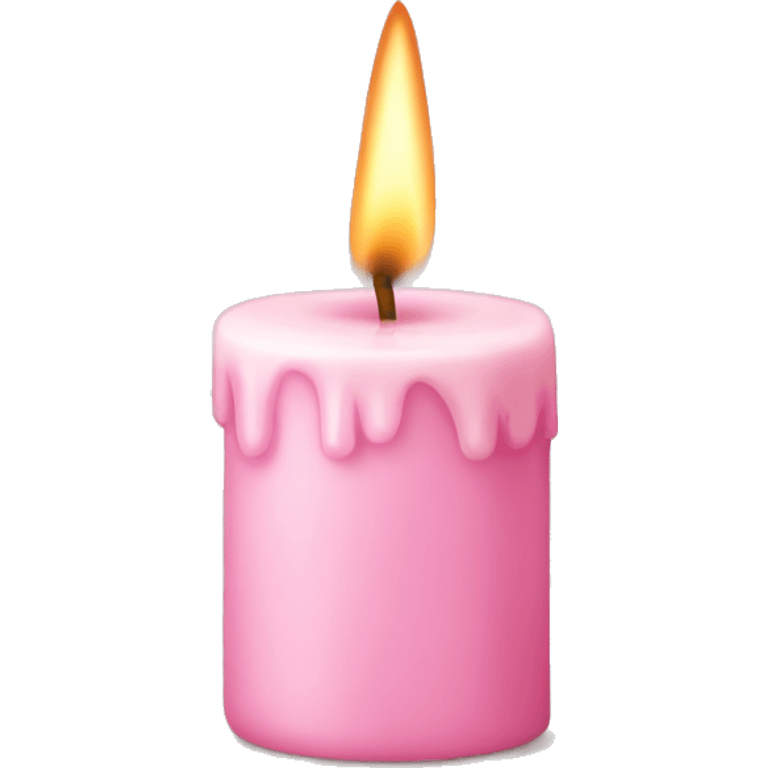 light pink candle emoji