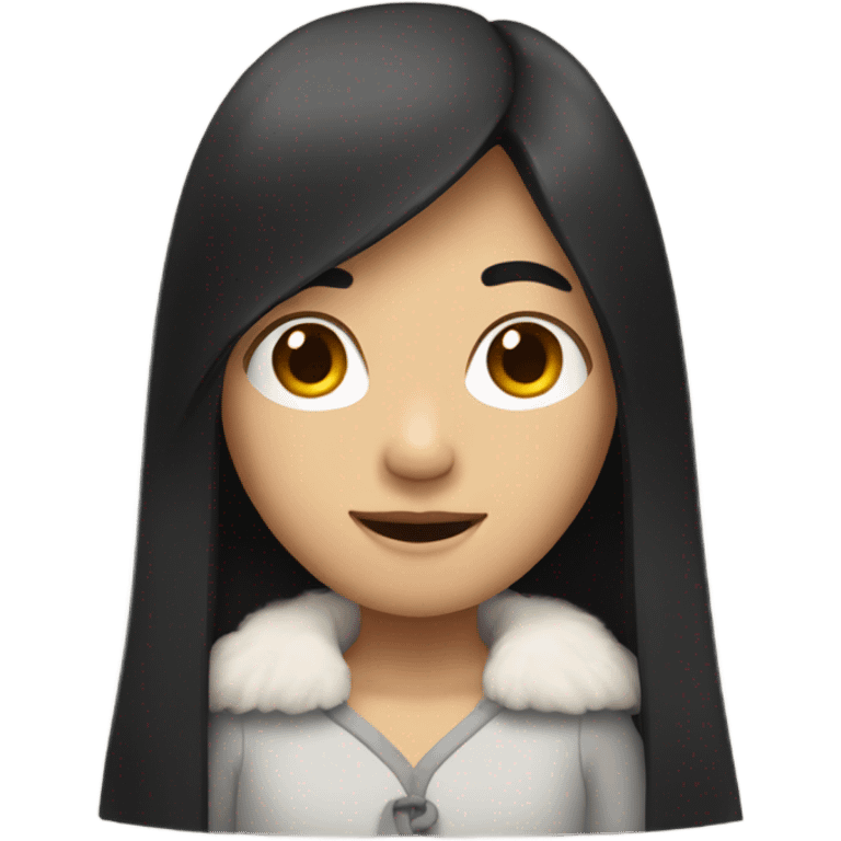 asian chinese with long black hair emoji