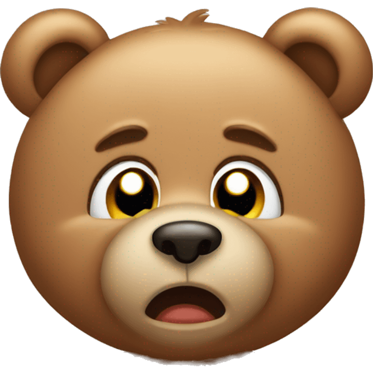 Teddy bear crying  emoji