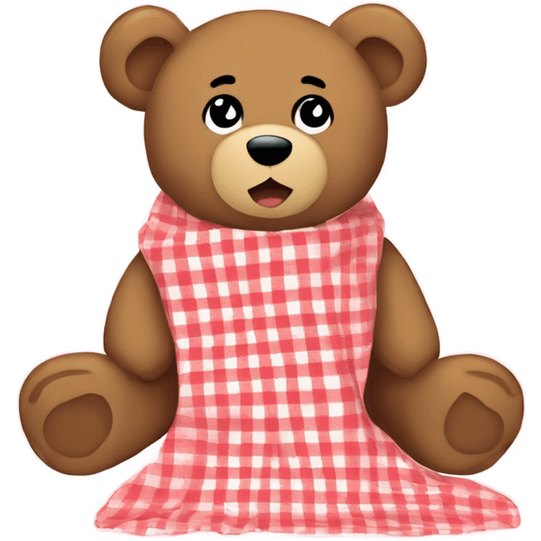 Teddy bear picnic blanket  emoji