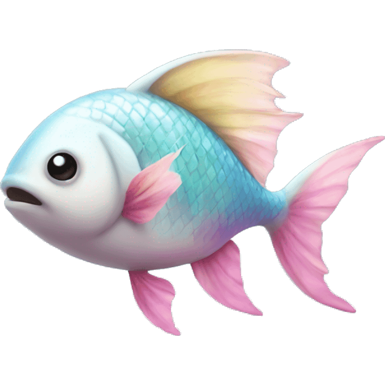 Unicorn as a fish emoji