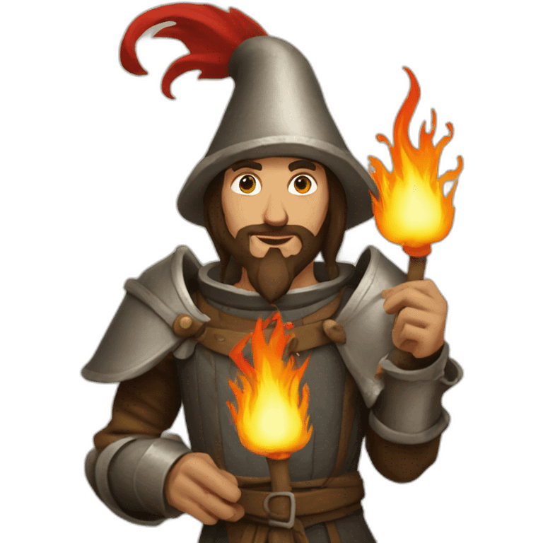 medieval fireeater emoji