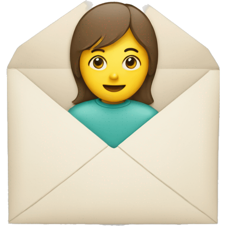 person holding stamped envelope emoji