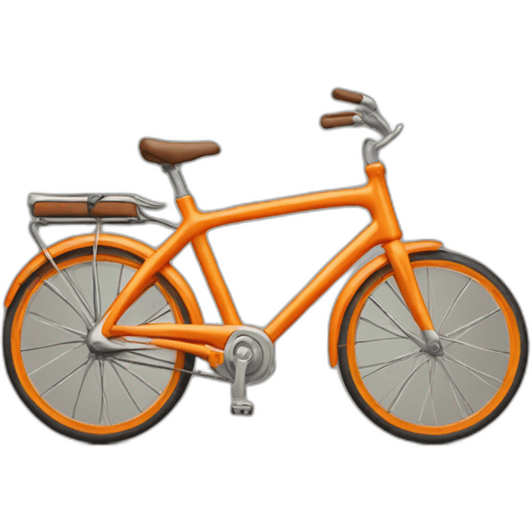 Orange bycicle emoji