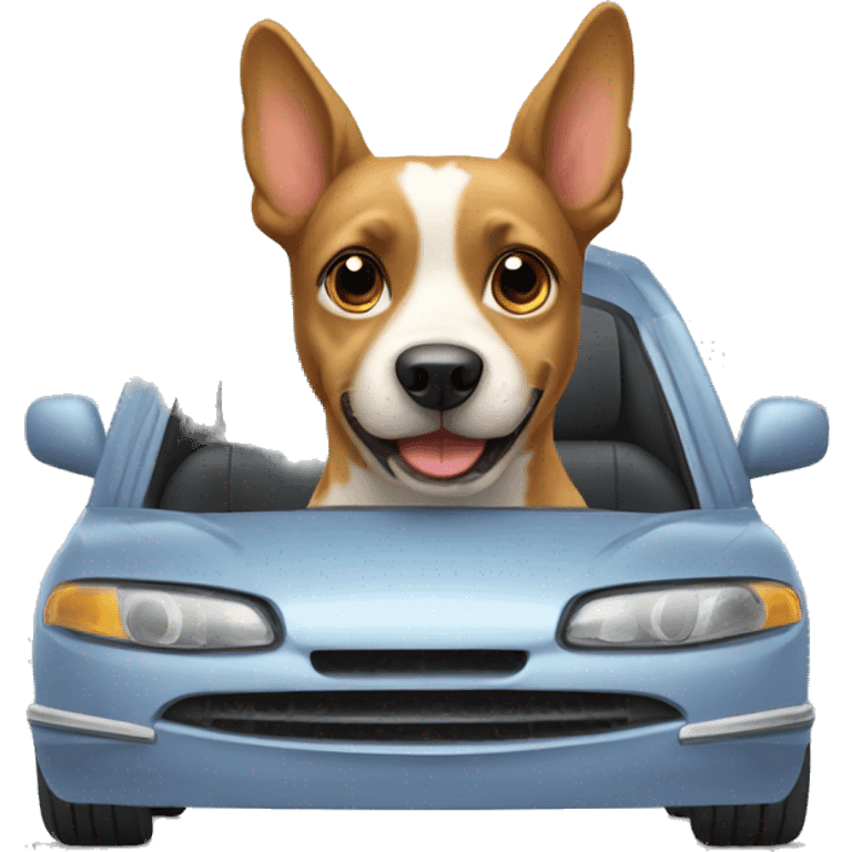 dog in car emoji