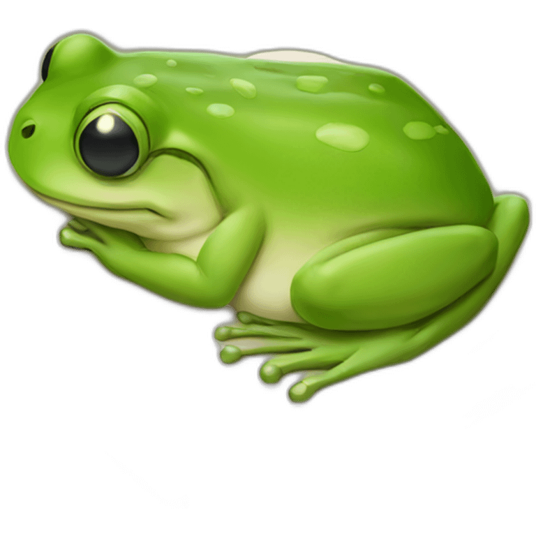 Sleeping frog emoji