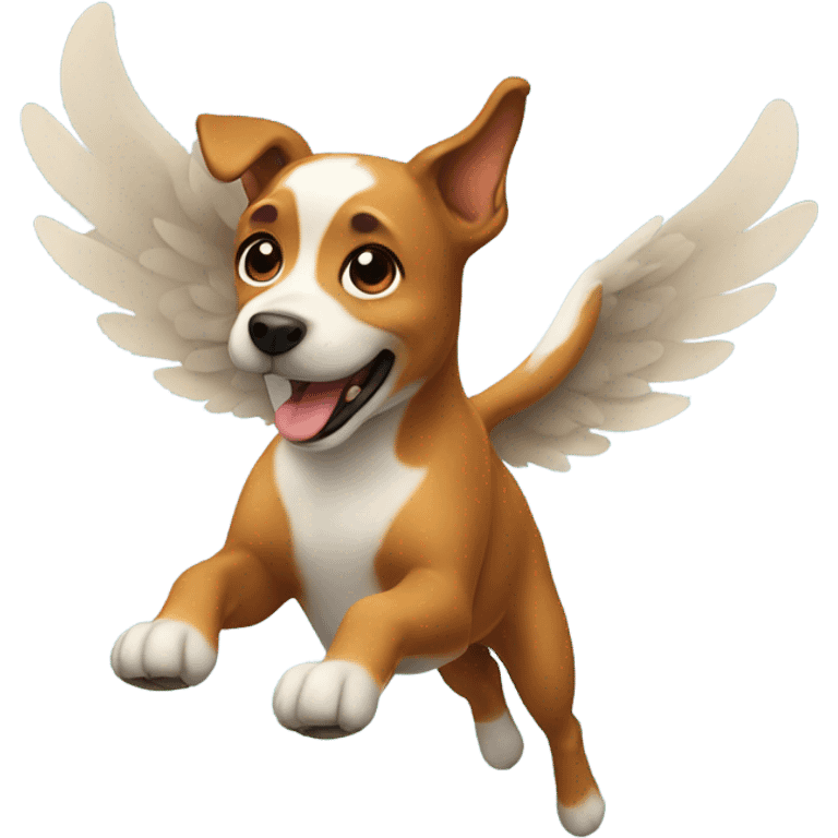 Dog flying emoji