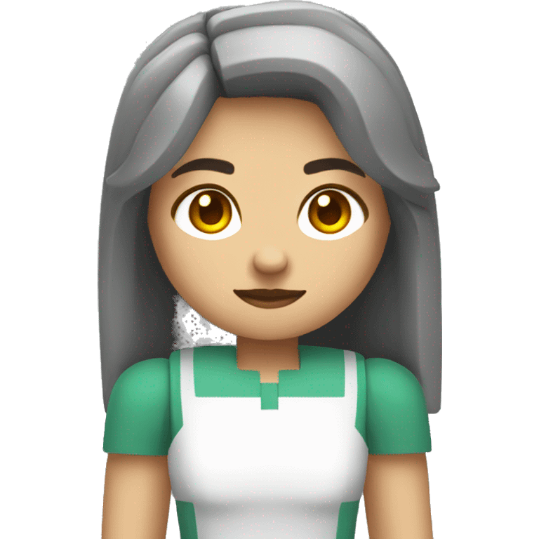 female retro mincraft character  emoji