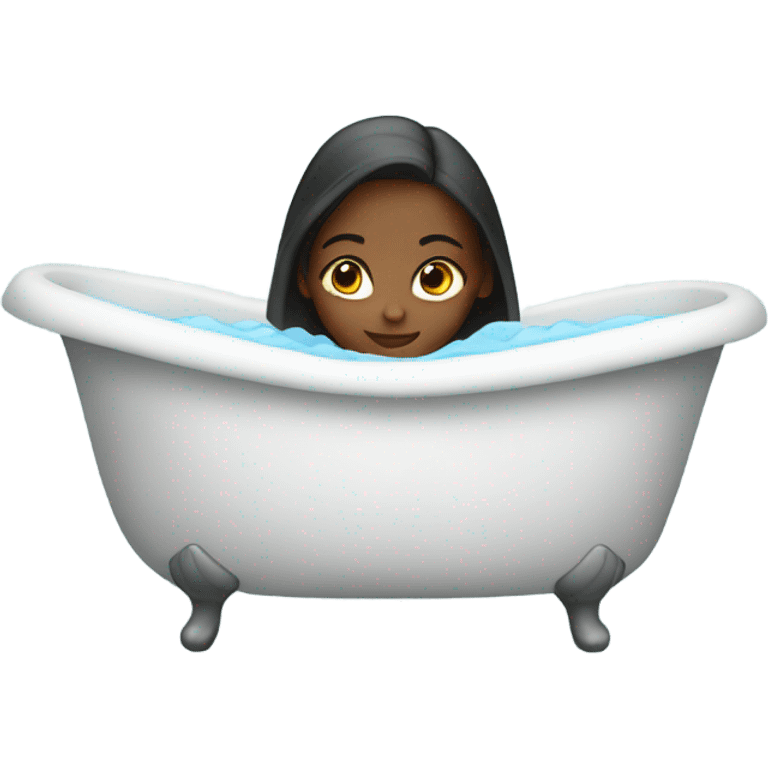 girl in tub emoji