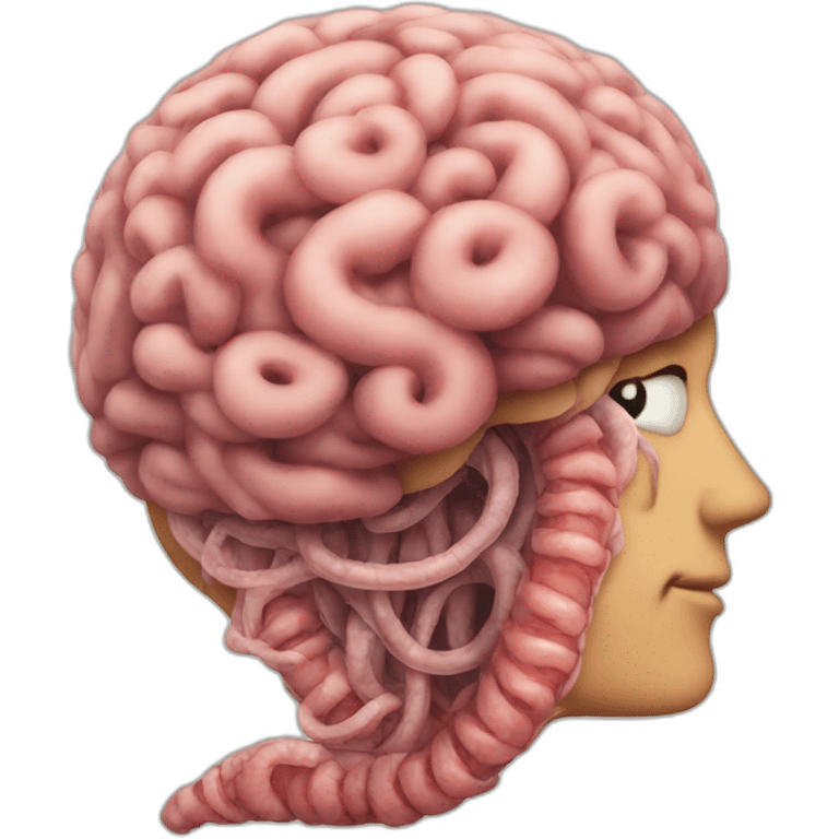 worms on brain emoji