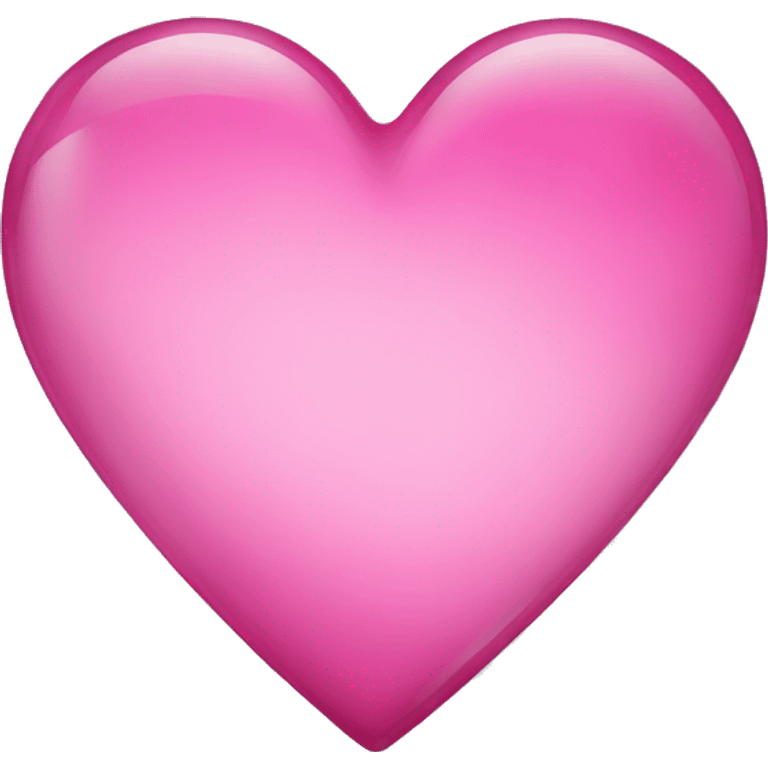 Pink glass heart emoji