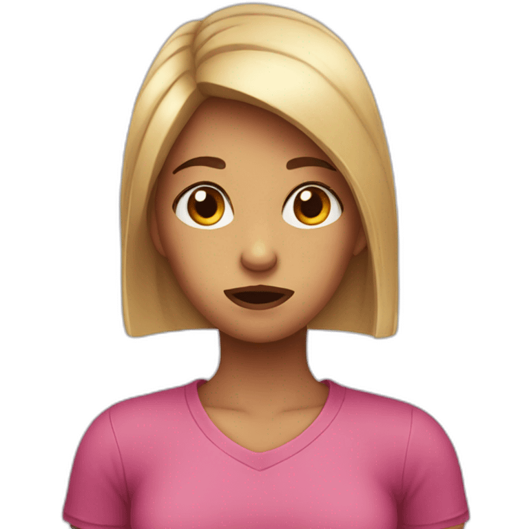 Annoyed girl emoji