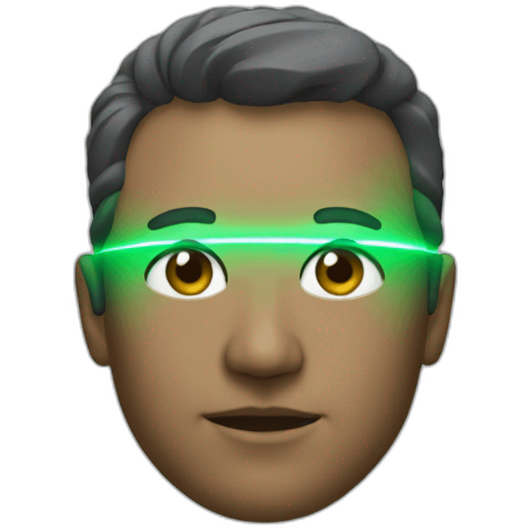 AI with laser emoji