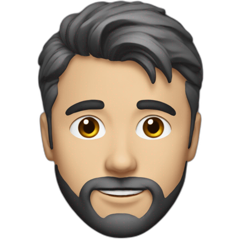 Young Matt Leblanc with beard emoji