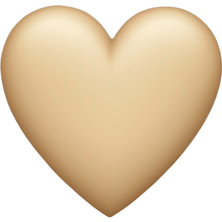 Beige heart emoji