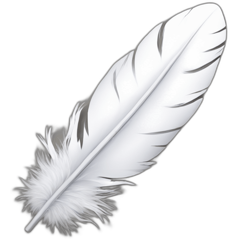 white feather inkpot emoji