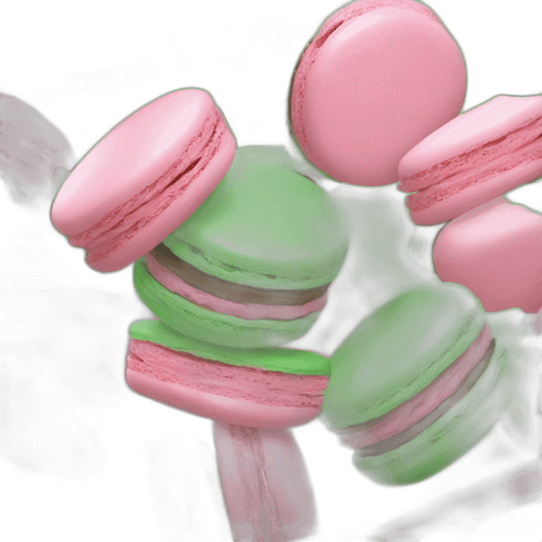 macarons vert emoji