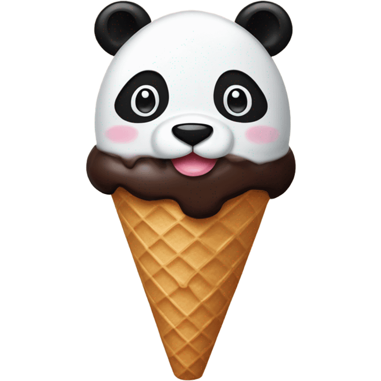 Panda ice cream emoji