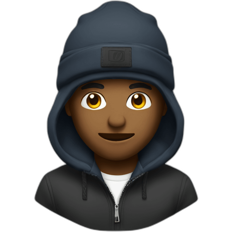 Homme avec bonnet trapstar emoji