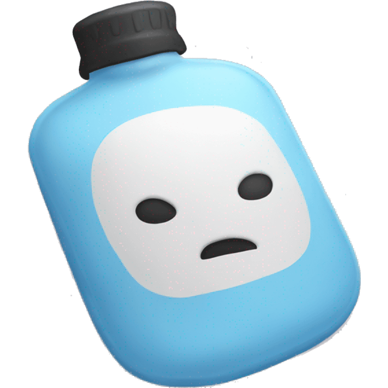 Hot water bottle no face emoji