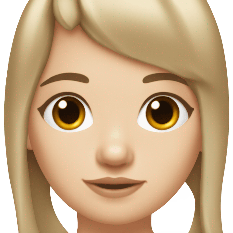 white girl with brown hair, bangs, wing eyeliner and a nose ring piercing emoji