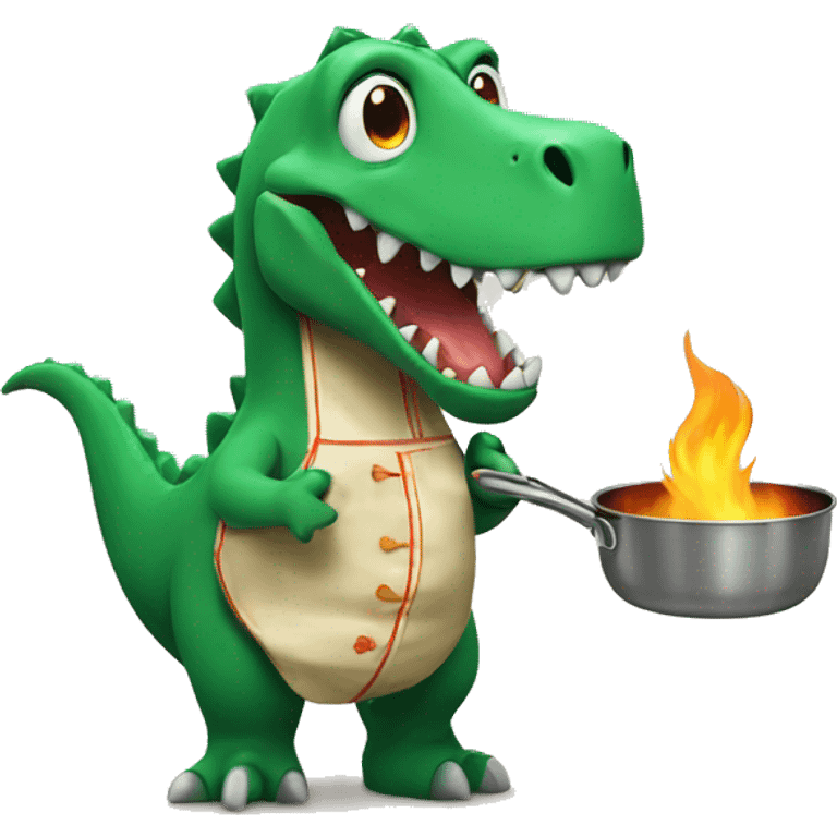 dino cooking emoji