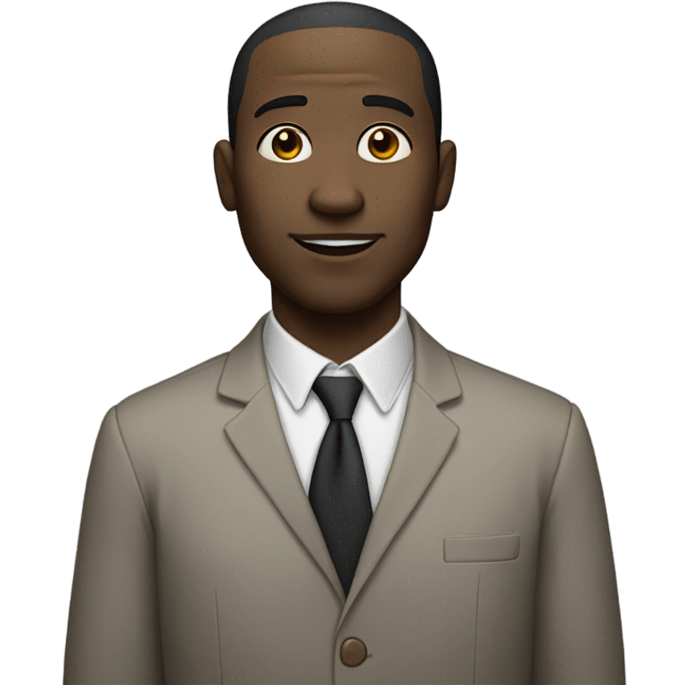 Light skin black man with fat nose emoji