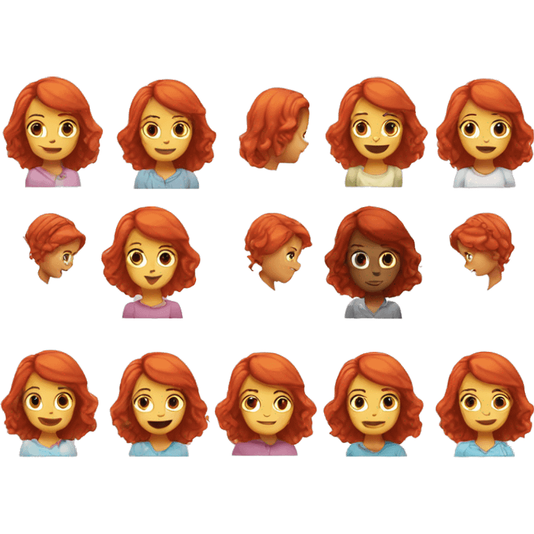 Red haired girl birthday emoji