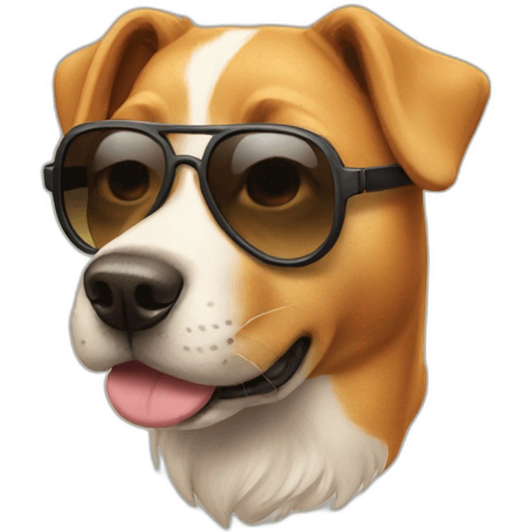 dog with sunglases emoji