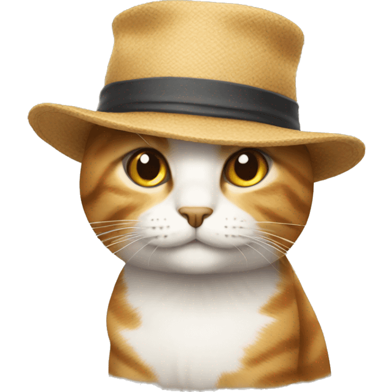 Cat with hat emoji