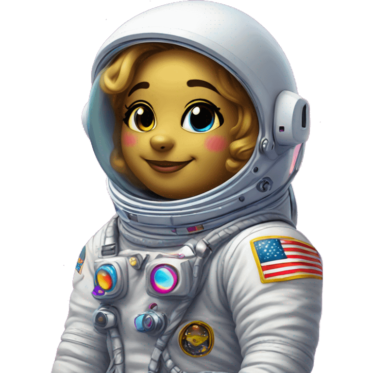 lisa frank astronaut emoji