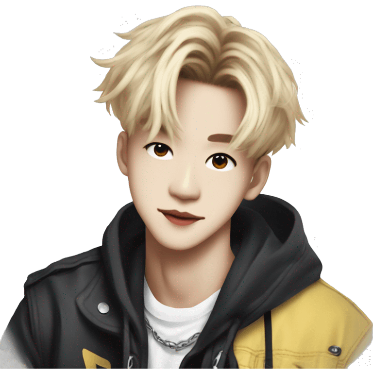 bang chan of stray kids emoji