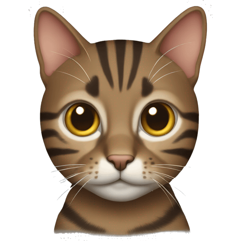 Brown tabby cat emoji