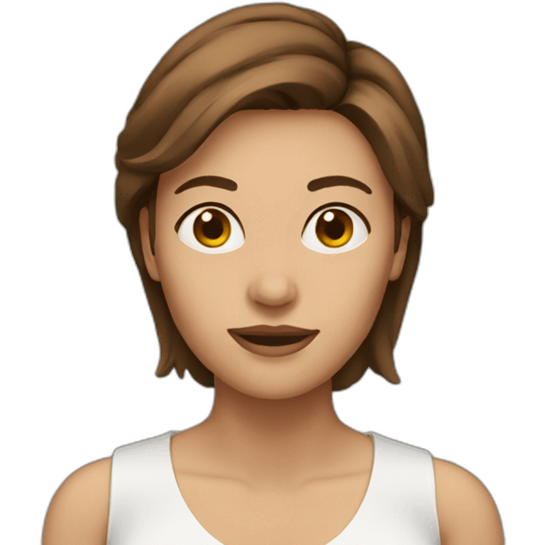 Woman,brown hair emoji