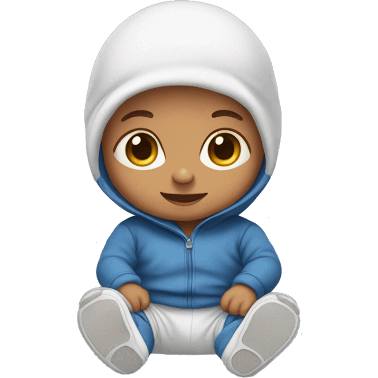 Baby in a jumpstude  emoji